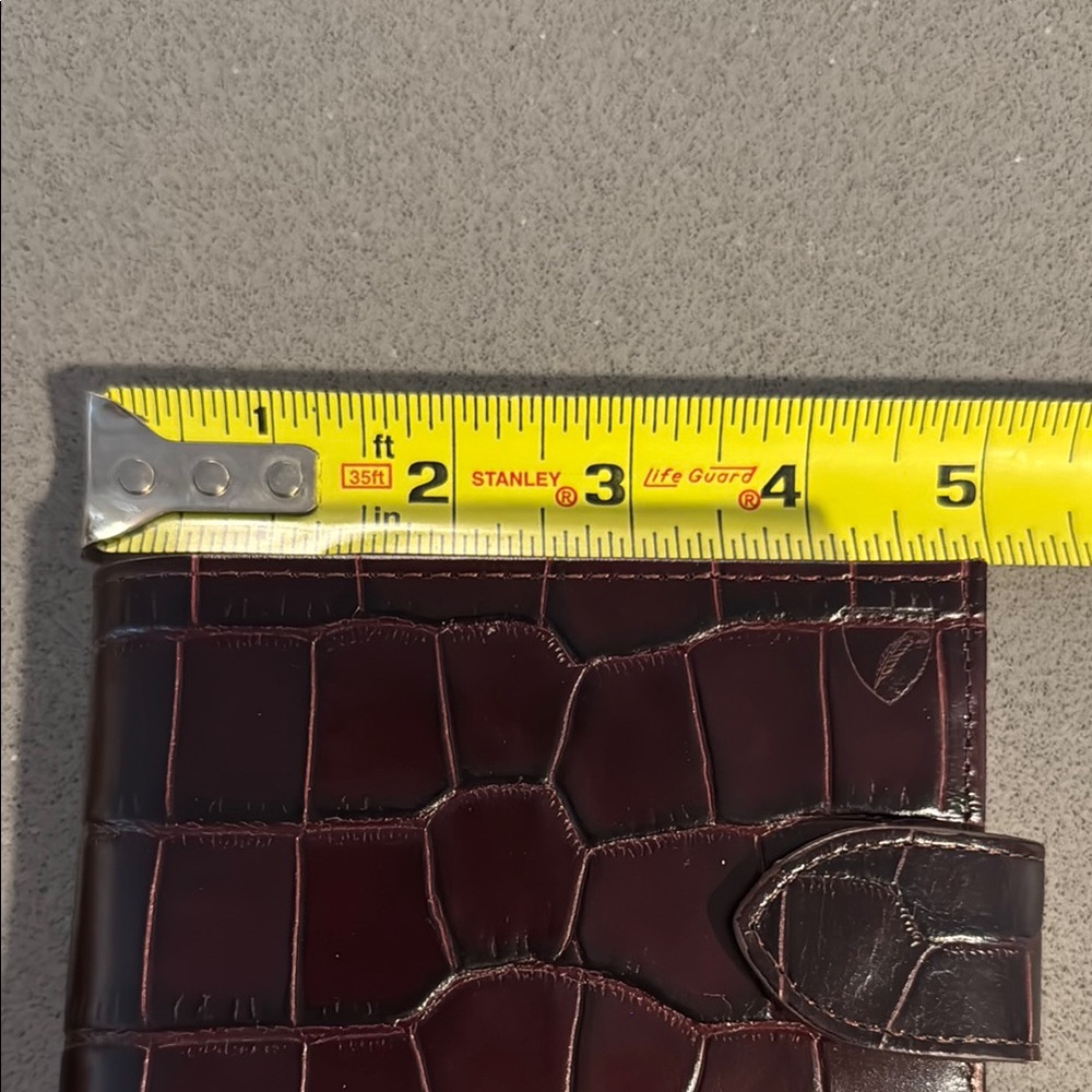 NWT Aspinal of London croc embossed bifold Wallet - Picture 12 of 14